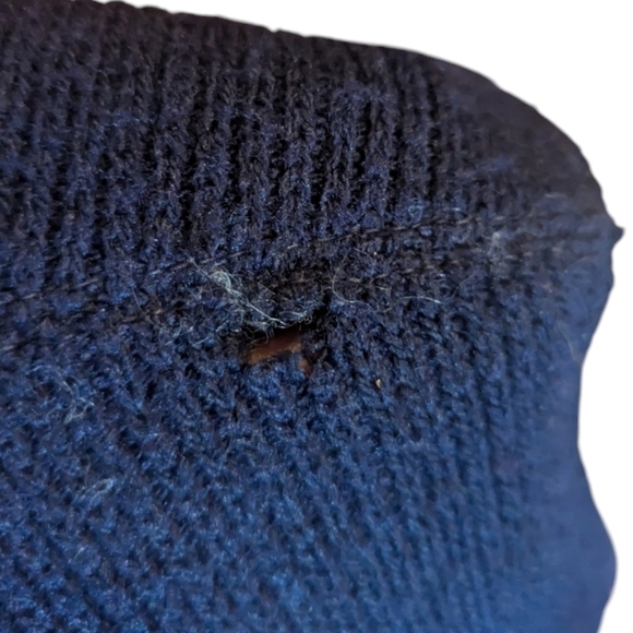 Vtg Alpine Sweater Tom Mix Flying School Aspen moose trees novelty winter  sz M - Picture 5 of 9